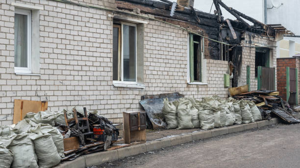 Professional Emergency Fire Cleanup technician working in Valrico, FL